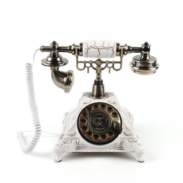 Vintage Telephone Corded Retro Landline Call Old Fashioned Cute Decorative Phone Wired Telephones