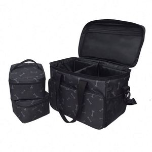 Sac de voyage pliable pour chien, grande capacité, imperméable, avec 2 compartiments pour nourriture, échantillon gratuit - Product Image 2