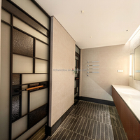 Portes coulissantes à simple rail et cadre fin en aluminium premium, double vitrage en verre trempé, pour cloison intérieure de dressing ou vestiaire