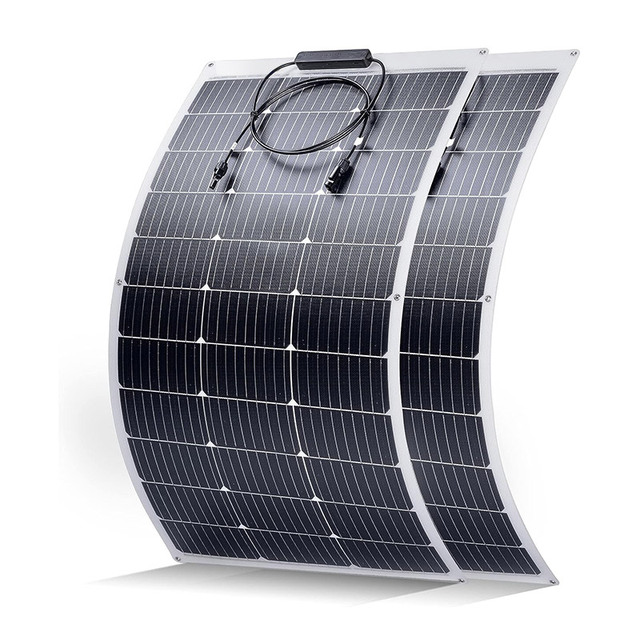 Flexible Monocrystalline Solar Panels 100 Watt 200W 300W ETFE or CPC Panel Solar Flexible Marine RV Cabin Van Car Use