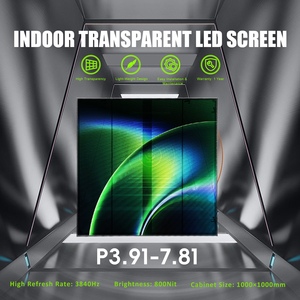 Écran LED <span class=keywords><strong>transparent</strong></span> commercial, panneau mince, sans obstruction de la <span class=keywords><strong>vue</strong></span>, pour vitrine, hall d'exposition, publicité de marque - Product Image 2