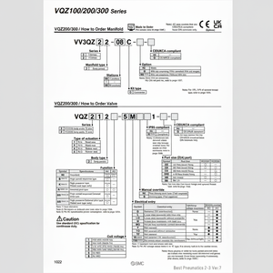 Kit de connecteur de collecteur pneumatique SMC VV3QZ22-02C pièces pneumatiques - Product Image 1