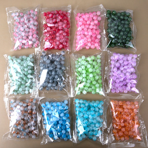 En stock Perles en verre bicolores de 6 mm Perles en vrac <span class=keywords><strong>pour</strong></span> la fabrication de <span class=keywords><strong>bijoux</strong></span> faits main DIY Bracelet Collier <span class=keywords><strong>Fournitures</strong></span> de fabrication de <span class=keywords><strong>bijoux</strong></span> Vente en gros - Product Image 3