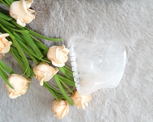 Strumenti per Massaggio <span class=keywords><strong>Gua</strong></span> <span class=keywords><strong>Sha</strong></span> in Quarzo Trasparente con Foro per il Pollice, Attrezzi per Terapia di Massaggio Guasha per il Corpo - Product Image 1