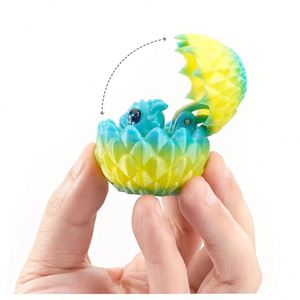 Ensemble d'œufs de dragon imprimés en 3D, jouets colorés pour enfants, ornements, modèle de décompression, œufs de dinosaures volants pour la maison, cadeaux pour enfants, PLA - Product Image 3