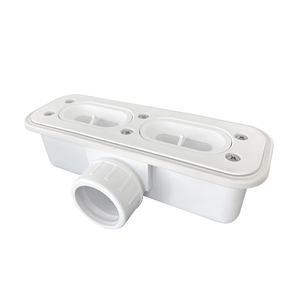 Desodorante de salida de plástico antiolor 60L/M, escurridor de bandeja de <span class=keywords><strong>ducha</strong></span>, sifón para drenaje de bandeja de baño - Product Image 1