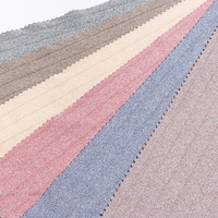 Tissu tricoté en polyester et élasthanne cationique DTY Dralon 100 % polyester pour l'hiver, brossé sur deux côtés, personnalisable pour vêtements
