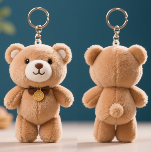 Factory Wholesale Robot AI Plush Toys Cute Teddy Bear Plush Keychain Cute Keychain Customizeds Keychain Gift