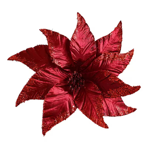 ของตกแต่งคริสต์มาส กลีบดอกจำลอง ใบไม้ จัดดอกไม้ ต้นคริสต์มาสโรยผงตกแต่ง - Product Image 5