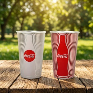 Hot Sales 400ml Aluminum Tumbler <b>Reusable</b> Classic Design Color Changing Cold Drink <b>Cup</b> <b>Lid</b> Thermal Insulation 0-6h Temperature - Product Image 4