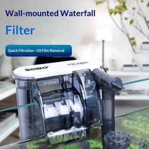 Filtre d'aquarium suspendu SOBO <span class=keywords><strong>de</strong></span> <span class=keywords><strong>grande</strong></span> taille, filtration en 3 étapes, oxygénation, désodorisation, pompe à cascade, ultra silencieux, en plastique - Product Image 2