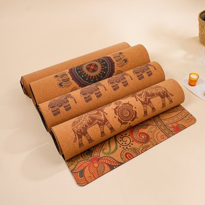 Hight Quality Natural Cork Yoga Mat Eco Friendly Custom Logo Cork <b>Rubber</b> Yoga <b>Matt</b> 6mm Thick Yoga Mat - Product Image 4