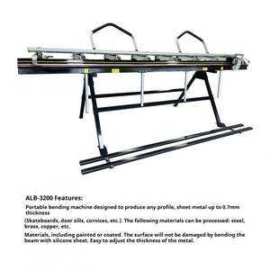 판금 알루미늄 용 슬리터 포함 TEBAK 유연한 수동 박판 금속 절단 및 굽힘 벤더 기계 - Product Image 4