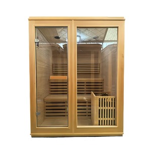 Sala de <span class=keywords><strong>Sauna</strong></span> Seca de Lujo Personalizada para 2 Personas, Infrarrojo Lejano Interior, Fabricante de <span class=keywords><strong>Sauna</strong></span> Médica Tradicional de Espectro Completo - Product Image 3