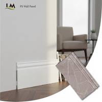 Moulure murale décorative blanche de luxe en PS, étanche et flexible, pour rénovation intérieure moderne, directement de l'usine
