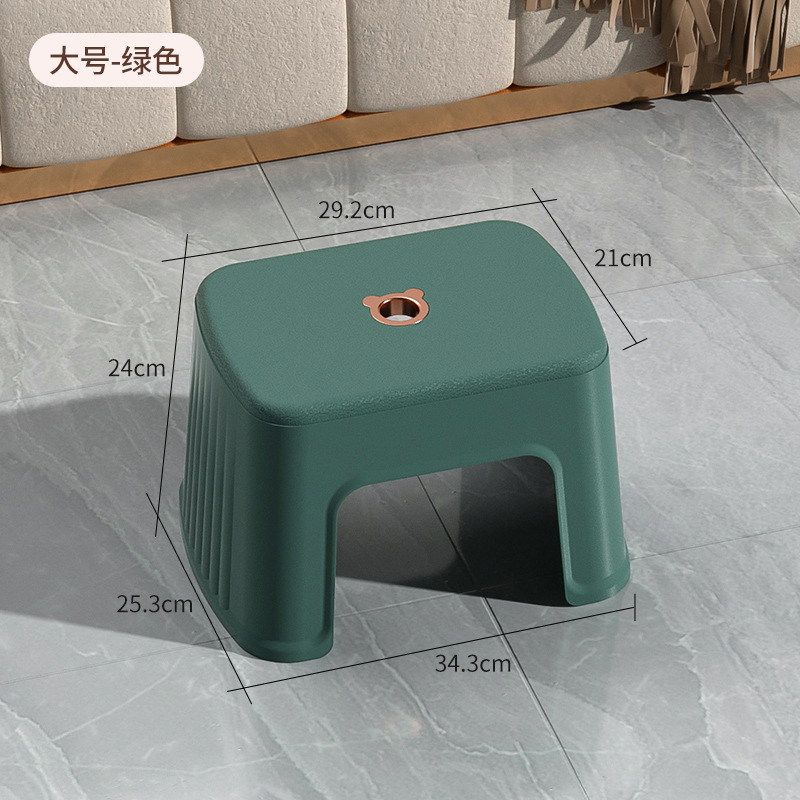 Grand tabouret carré [vert graphite]