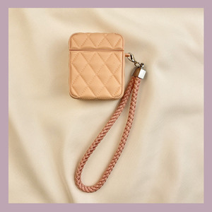 เคสหนังลายข้าวหลามตัดสไตล์ Ins เป็นมิตรกับสิ่งแวดล้อม ป้องกันแรงกระแทก พร้อมสายคล้องถัก ป้องกันรอยขีดข่วน - Product Image 4