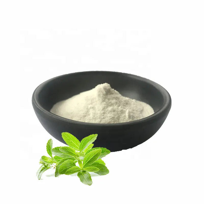 Estratto di foglie di stevia naturale puro steviol organico glycosides 98% dolcificante in polvere