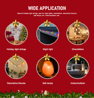 Guirlandes lumineuses de Noël C7 LED à intensité variable, résistantes aux chocs, pour usage commercial