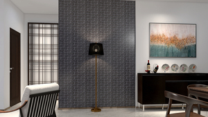 Trắng PVC <span class=keywords><strong>3D</strong></span> Panel tường lượn sóng hình học hiện đại DIY colorable tự dính hình nền cho nội thất nền tường trang trí - Product Image 6