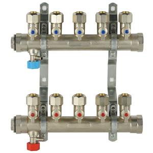 Sistemi di <span class=keywords><strong>riscaldamento</strong></span> <span class=keywords><strong>a</strong></span> <span class=keywords><strong>pavimento</strong></span> distribuzione acqua misuratore di portata in ottone collettore idraulico - Product Image 5