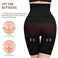 SUHE - Tanga Moldeadora de Cintura Alta sin Costuras, de Alta Calidad, para Mujer, Transpirable, de Punto, que Moldea la Figura y Levanta los Glúteos