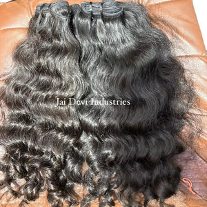 Extensiones de Cabello Humano Remy Virgen Natural Rizado de Templo Indio, 105G, Directamente de Fábrica - Product Image 6