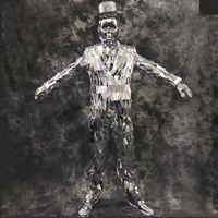 Ropa de Actuación Moderna con Espejos de Cristal Plateado para DJ, Club, Fiesta, Discoteca, Escenario, Disfraces de Halloween - Trajes de Trabajo para Zanqueros