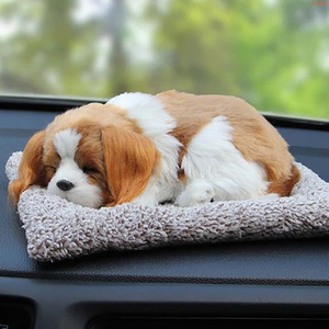 Coussin en peluche en forme de chien simulé, décoration de console centrale de voiture, jouet en fourrure artificielle douce pour la décoration intérieure du véhicule - Product Image 2