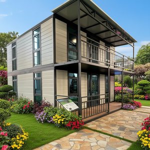 Maisons préfabriquées modulaires extensibles avec toit plat, isolation de toiture, bureau conteneur, <span class=keywords><strong>maison</strong></span> conteneur avec terrasse - Product Image 1