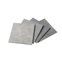 Carrelage de sol en céramique émaillée antidérapant 40x40cm aspect marbre gris pour cuisine