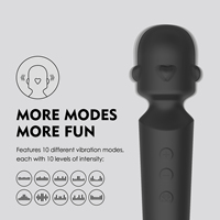 Massagestab für Frauen Wasserdicht Weiches Silikon Multi-Frequenz-Vibration USB Aufladbar Handgehaltener Persönlicher Massagestab Sexspielzeug