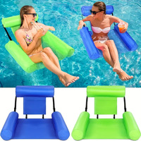 Tragbare aufblasbare schwimmende Hängematte, faltbares Dreifach-Schlauch-Wassersofa, Sommer-Pool-Wasser-Entertainment-Schwimmtier