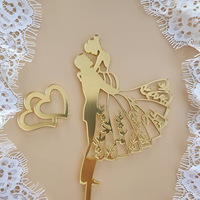 Hochzeits torte Topper Gold Kuchen Dekorationen für Verlobung Braut dusche Jubiläum Kuchen Dekoration Lieferungen
