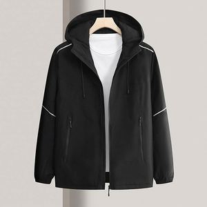 Design Customized Hooded <b>Rain</b> <b>Jacket</b> for Men Waterproof Casual Outdoor Workout Zipper Breathable <b>Plus</b> <b>Size</b> Blouson Printed - Product Image 2