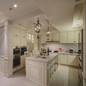 בסגנון אמריקאי ריהוט אירופאי מודולרי ריהוט מותאם אישית ארון מטבח מעץ ארון מטבח קלאסי להגדיר עם ארונות באי - Product Image 3