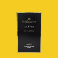 Boîte cadeau de luxe pliable en carton rigide, design personnalisé de marque célèbre développée par STPP, pour emballage plat de whisky