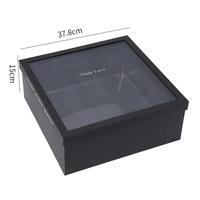Suministro de alta calidad, proveedor de colección personalizada, Boutique, belleza transparente, ventanas, flores cuadradas, regalos, cajas de papel con tapas