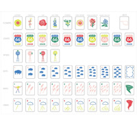 Motifs de nuages éclair, de bison et de moulins à vent, tuiles de mahjong américaines, emblèmes composites style Route 66 Joker pour le divertissement