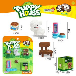 Jinying Mini Set de Juego de Simulación de Cachorros, Casa de Cachorros de Juguete con Accesorios para Niños, Juego de Roles, Juego en Casa, Regalo - Product Image 3