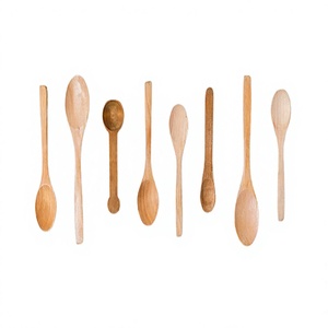 Ensemble de 8 couverts en bois de haute qualité, design avantageux, ustensiles de cuisine, ensemble de cuillères par Home Arts - Product Image 1