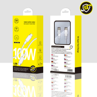 1.5M 100W câble de charge rapide Type C à C fil USB câbles de date pour iphone pour téléphone Samsung Xiaomi chargeur