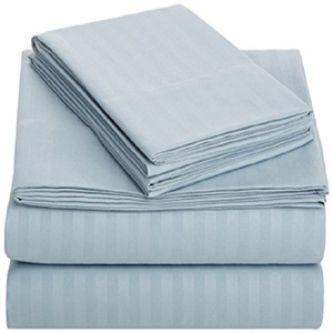 Factory 100% Cotton 1CM Strip Hotel Bed Linen High End Bed <strong>Sheets</strong> Duvet Covers Bedding <strong>Sheet</strong> <strong>Set</strong> - Product Image 1
