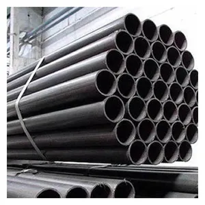 Sch40 Sch80 Q195 Q215 Q345B Q235B S235jr S345jr Ss400 Black Mild Carbon Steel Round Pipe Fro Building Components