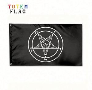 ธงบาโฟเมตลายดาวห้าแฉกซาตานแบบกำหนดเอง - Product Image 4