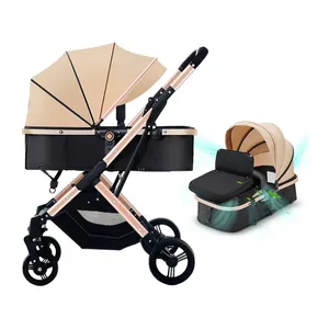 Bassinet Egg Shape Pram 2 in 1 Hot Mom 360 Lightweight Baby Stroller and Car Set for Travel