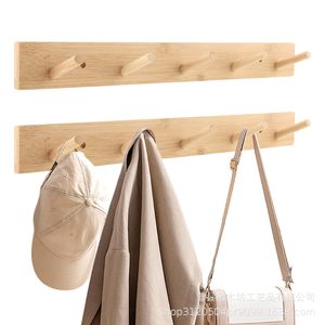 Solid <b>Wood</b> <b>Coat</b> <b>Hooks</b> 15.35in Wall Mounted Easy Install Clothing Organizer - Product Image 3