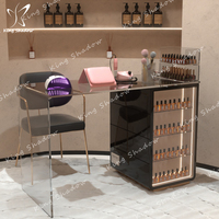 Nouveau mobilier de salon de manucure : Tables à ongles LED avec aspirateur de poussière à vendre