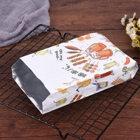 Sac d'emballage alimentaire jetable en aluminium pour plats à emporter, résistant à l'huile, isolant thermique, pour brochettes de barbecue et snacks