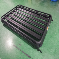 JIZHEN Panier de toit en alliage d'aluminium à double couche Accessoires pour Toyota FJ Cruiser et Land Cruiser Patrol pour barres de toit de voiture